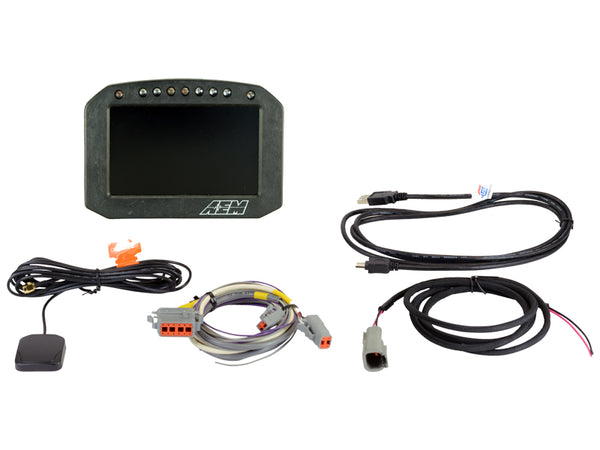 AEM 30-5602F CD-5G Carbon Flush Digital Dash Display w/ Internal 20Hz GPS & Antenna