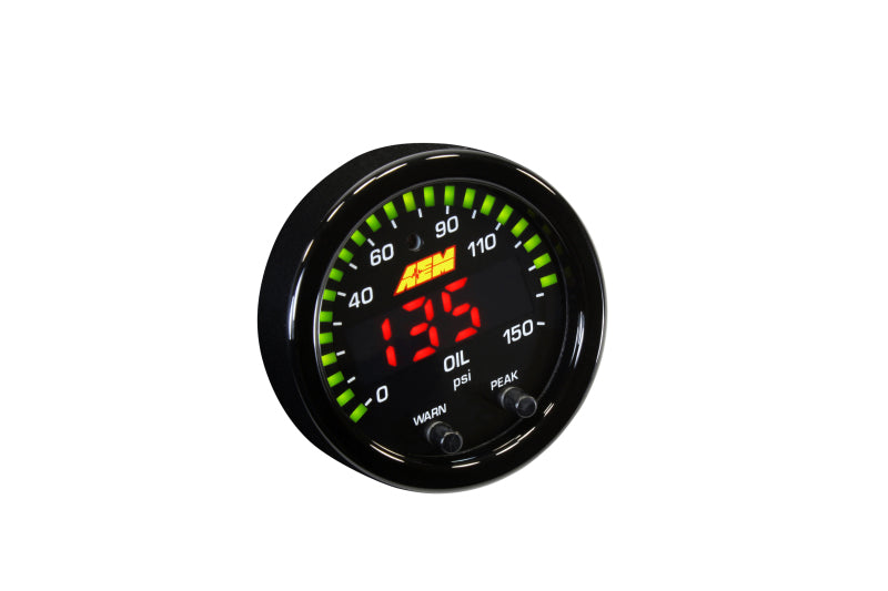 AEM 30-0307 X-Series 0-150 Oil Pressure Gauge Kit