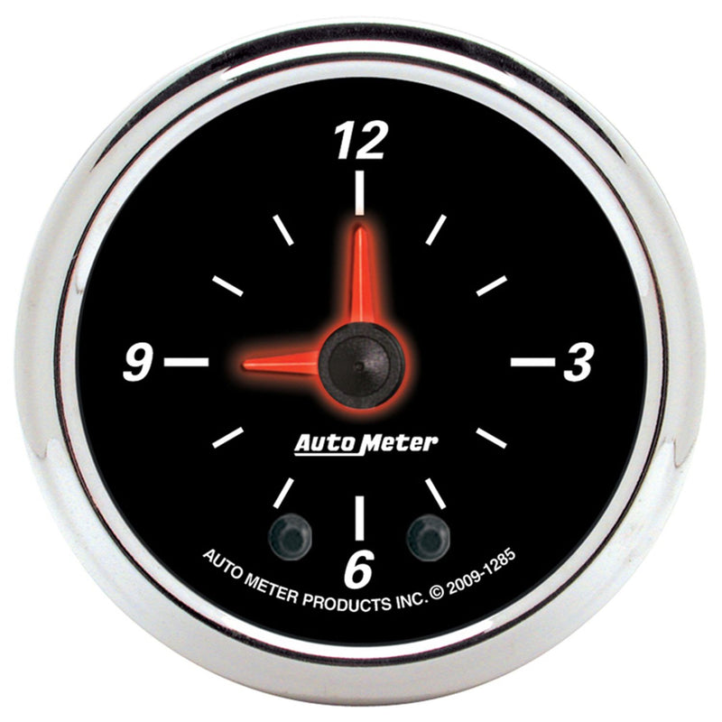 Autometer 3385 Sport-Comp 2-1/16" Electric Clock, 12 Hour