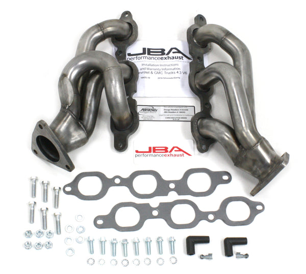 JBA 1842S-10 1-5/8in Primary Raw 409SS Cat4Ward Header for 2014-2020 GM Truck 4.3L V6