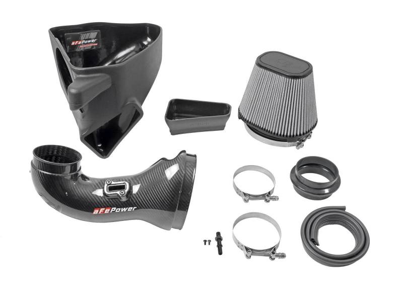 aFe 57-10018D Track Series Carbon Fiber CAI System w/ Pro-DRY S Filters for 17-12 Chevrolet Camaro ZL1 (6.2L-V8)