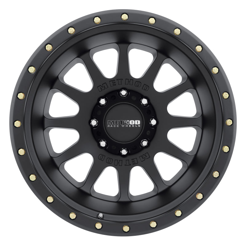 Method MR605 NV 20x10 -24mm Offset 8x180 124.1mm CB Matte Black Wheel