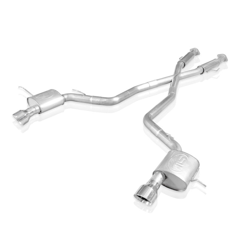 Stainless Works JEEP64CB-S Catback S-Tube Mufflers X-Pipe for 2012-2017 Jeep Grand Cherokee 6.4L