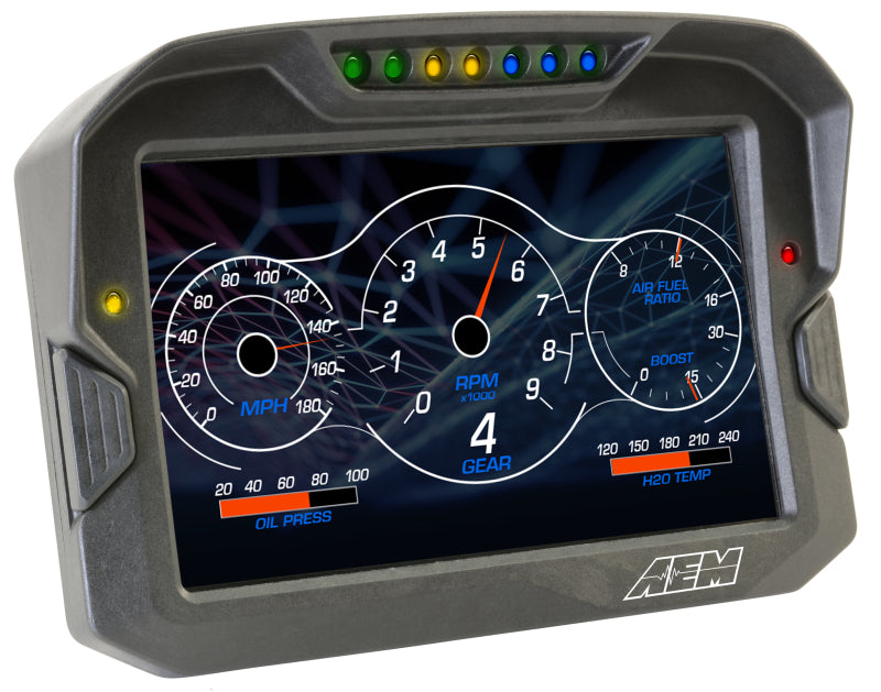 AEM 30-5702 CD-7 Non Logging GPS Enabled Race Dash Carbon Fiber Digital Display w/o VDM (CAN Input Only)