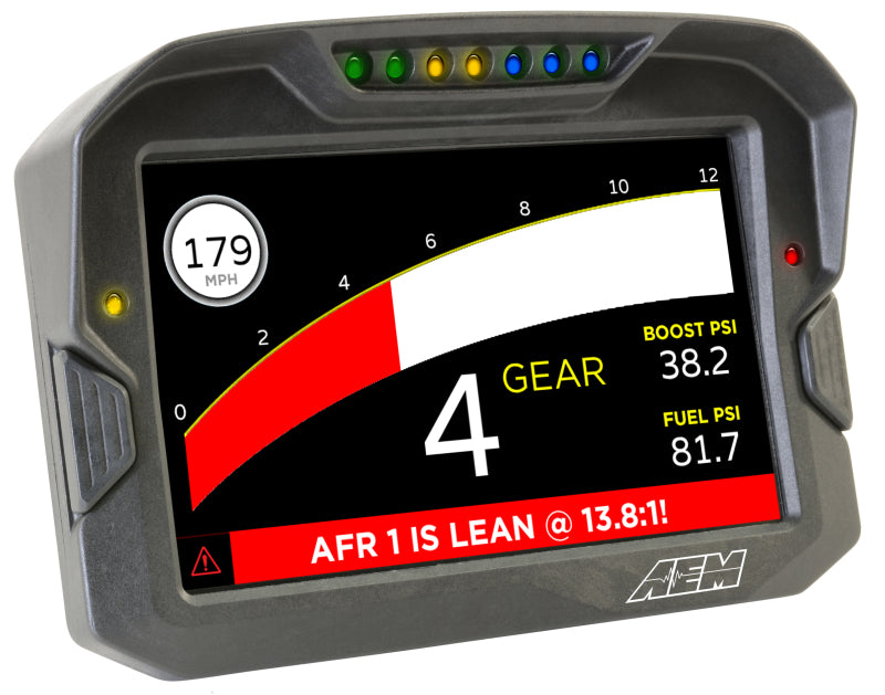 AEM 30-5702 CD-7 Non Logging GPS Enabled Race Dash Carbon Fiber Digital Display w/o VDM (CAN Input Only)