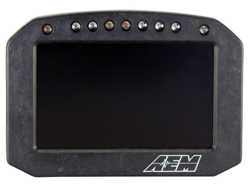 AEM 30-5603F CD-5LG Carbon Logging Flush Digital Dash Display w/ Internal 20Hz GPS & Antenna