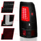 ANZO 311334 LED Taillights Plank Style Black w/Smoke Lens for 2003-2006 Chevy Silverado 1500