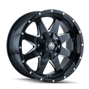 Mayhem 8040 Tank 20x9 / 5x114.3 BP / -12mm Offset / 87mm Hub Black w/ Milled Spokes Wheel