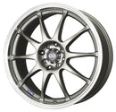 Enkei J10 15x6.5 5x100/114.3 38mm Offset 72.62mm Bore Dia Silver w/ Machined Lip Wheel