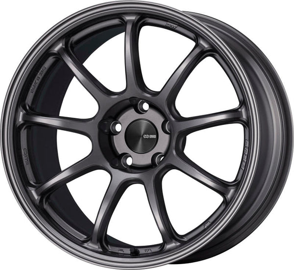 Enkei PF09 17x7 4x100 38mm Offset 75mm Bore Dark Silver Wheel