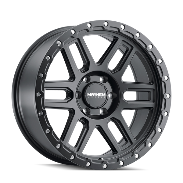 Mayhem 8304 Delta 17x9 / 6x139.7 BP / 0mm Offset / 106mm Hub Matte Black Wheel