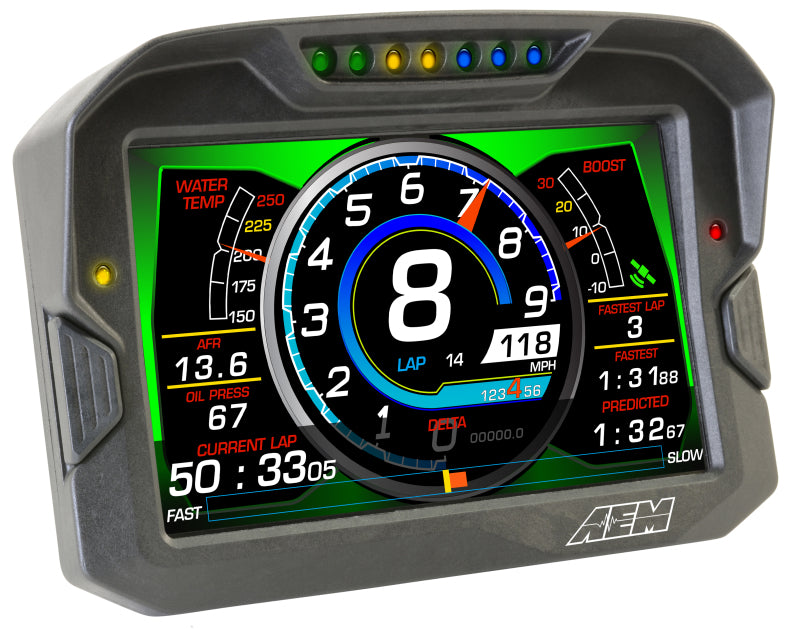 AEM 30-5702 CD-7 Non Logging GPS Enabled Race Dash Carbon Fiber Digital Display w/o VDM (CAN Input Only)