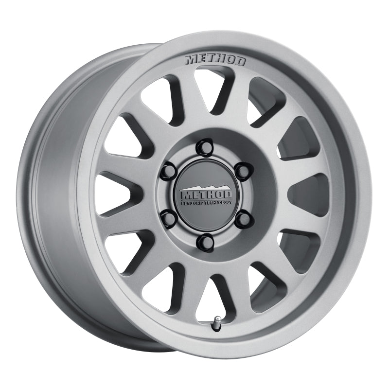 Method MR704 17x8.5 0mm Offset 8x6.5 130.81mm CB Matte Titanium Wheel