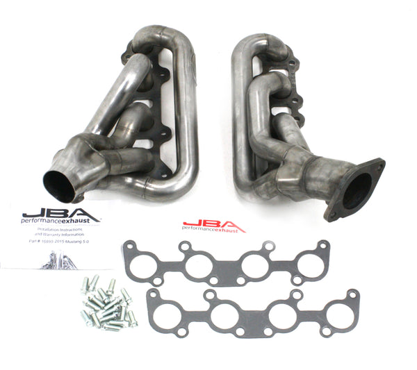 JBA 1689S 1-3/4in Primary Raw 409SS Cat4Ward Header for 2015-2020 Ford Mustang 5.0L Coyote