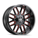 Mayhem 8107 Cogent 20x12 / 8x165.1 BP / -51mm Offset / 130.8mm Hub Black w/ Prism Red Wheel