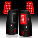 ANZO 311334 LED Taillights Plank Style Black w/Smoke Lens for 2003-2006 Chevy Silverado 1500