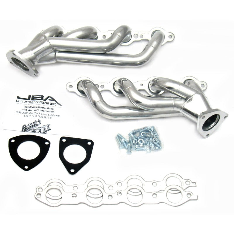 JBA 1850S-3JS 1-5/8in Primary Silver Ctd Cat4Ward Header for 2003-2006 GM Truck 6.0L LS w/o EGR