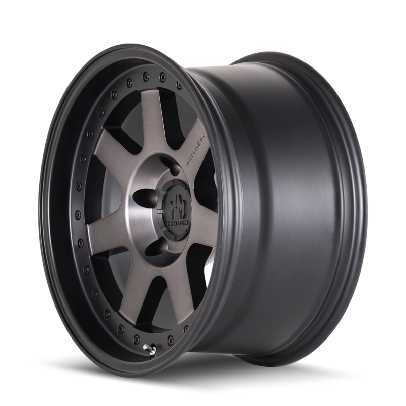 Mayhem 8300 Prodigy 18x9 / 8x180 BP / 0mm Offset / 124.1mm Hub Matte Black w/ Dark Tint Wheel