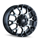 Mayhem 8015 Warrior 20x9 / 8x165.1 BP / 0mm Offset / 130.8mm Hub Black/Machined Face Wheel