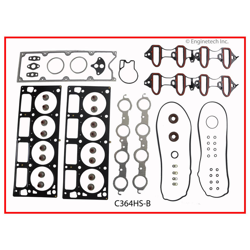 Enginetech RMC364AP Remain Overhaul Kit for 2001-2006 Chevrolet GMC 364 6.0L LQ9 LQ4