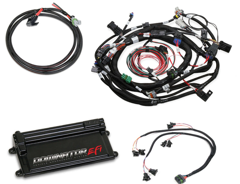 Holley 550-655 Dominator EFI Kit for Ford w/ COP Main Harness - Main / Sub Harness w/ EV1 Injector Harness