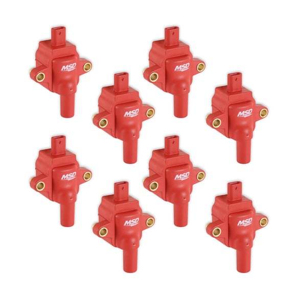 MSD 82838 8-Pack Red Coils for  Ford Godzilla 7.3L