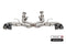 Corsa 2020-2024 Chevrolet Corvette C8 RWD 3in Track Cat-Back Delete Exhaust w/4.5in CF PolishedTips