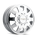 Mayhem 8181 Challenger Dually 22x8.25 / 10x225 BP / 169mm Offset / 170.1mm Hub Polished Wheel