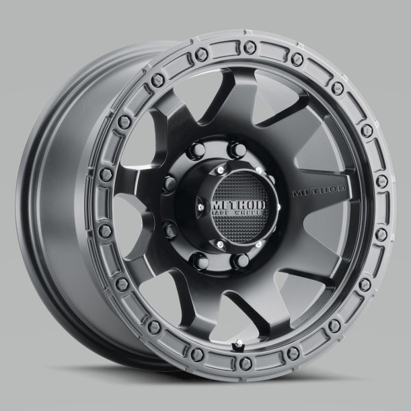 Method MR317 18x9 +18mm Offset 8x180 130.81mm CB Matte Black Wheel