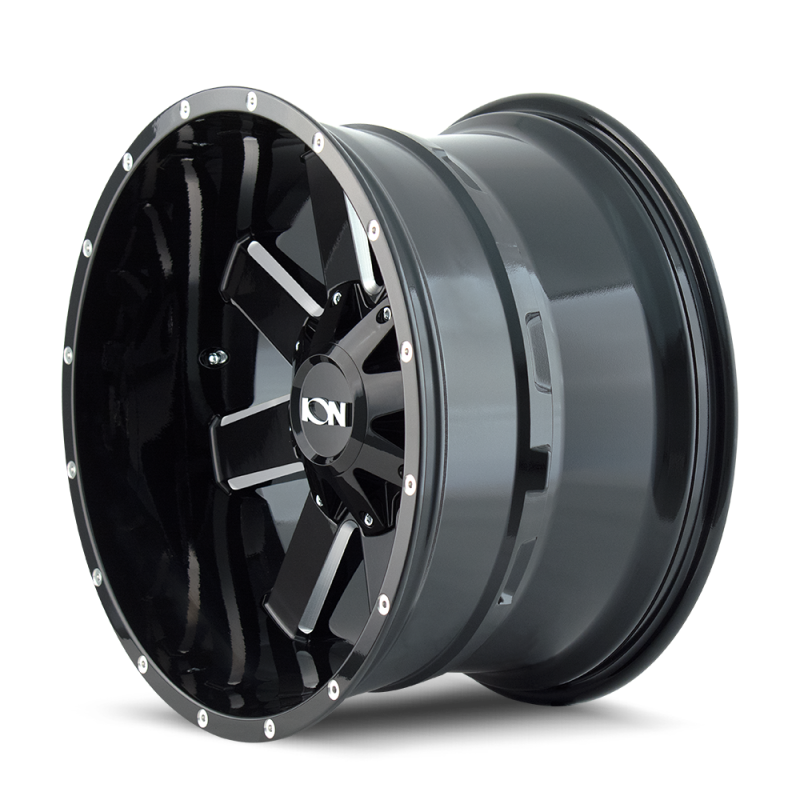 ION Type 141 20x9 / 8x165.1 BP / 0mm Offset / 130.8mm Hub Gloss Black Milled Wheel