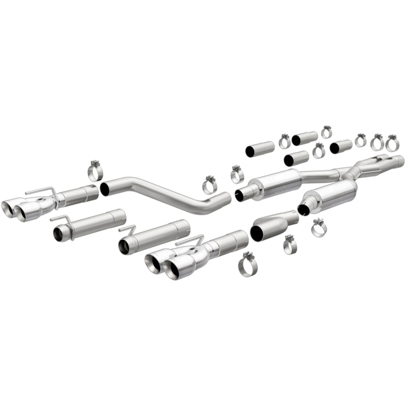 MagnaFlow 19367 409 SS Polished 3in Quad Tips Cat-Back Exhaust for 2015+ Dodge Challenger