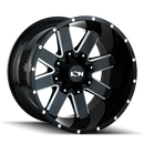 ION Type 141 17x9 / 6x135 BP / 18mm Offset / 106mm Hub Gloss Black Milled Wheel