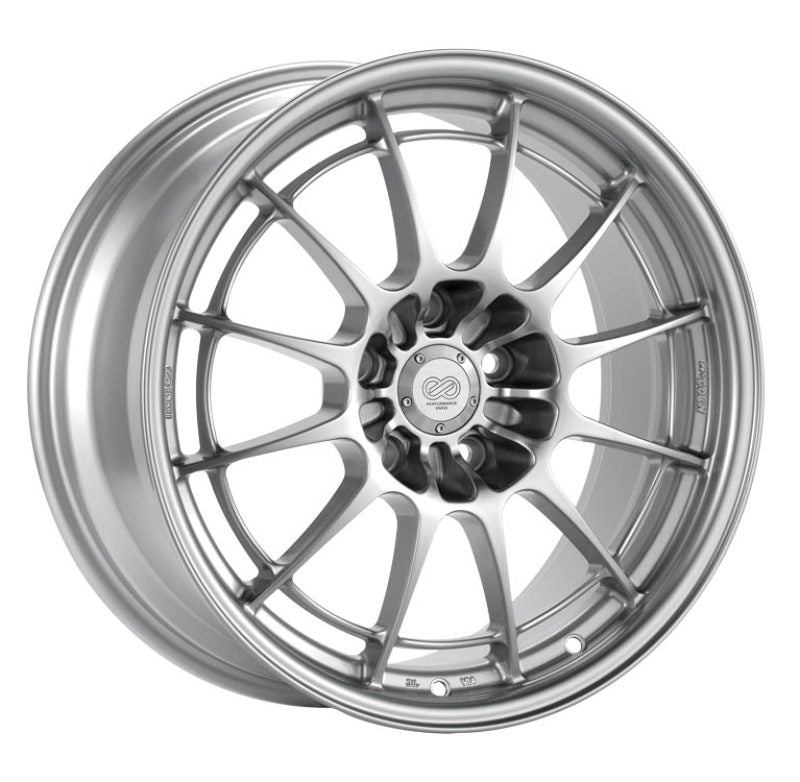 Enkei NT03+M 18x9.5 5x114.3 40mm Offset 72.6mm Bore Silver Wheel G35/350z