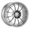 Enkei NT03+M 18x8.5 5x114.3 38mm Offset 72.6mm Bore Silver Wheel G35/350z