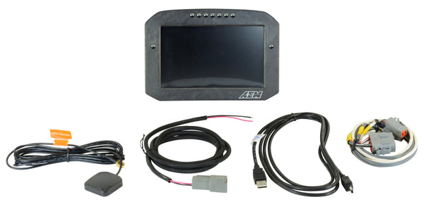 AEM 30-5702F CD-7G Carbon Flush Digital Dash Display w/ Internal 20Hz GPS & Antenna