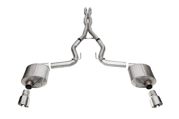 Corsa 2024 Ford MustangGT Sport Cat-Back Exhaust System 3.0in Dual Rear Exit w/4.5in Pro Series Tips