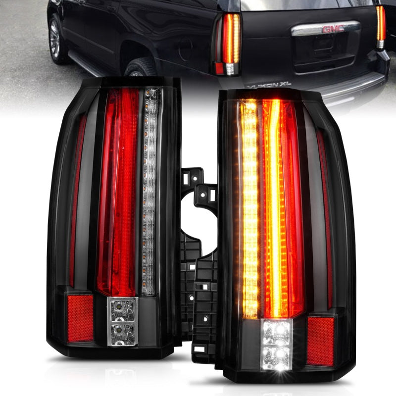 ANZO 311275 LED Taillights Black for 2015-2017 GMC Yukon / Yukon XL