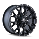 Mayhem 8015 Warrior 20x9 / 5x127 BP / 0mm Offset / 87mm Hub Matte Black Wheel