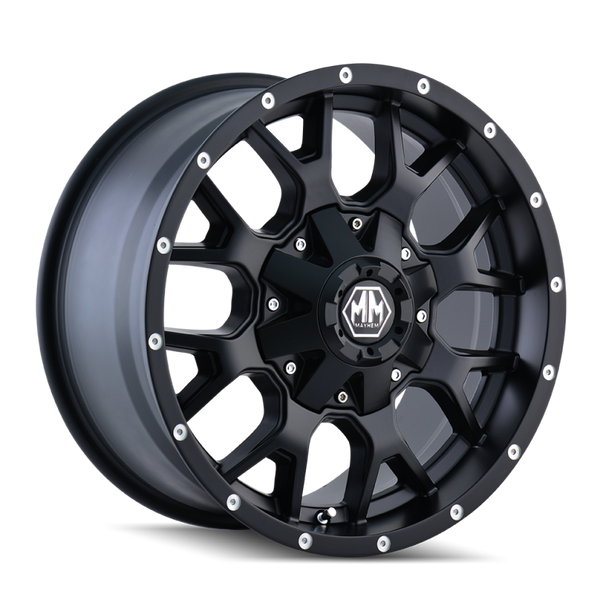 Mayhem 8015 Warrior 17x9 / 6x135 BP / 18mm Offset / 106mm Hub Matte Black Wheel