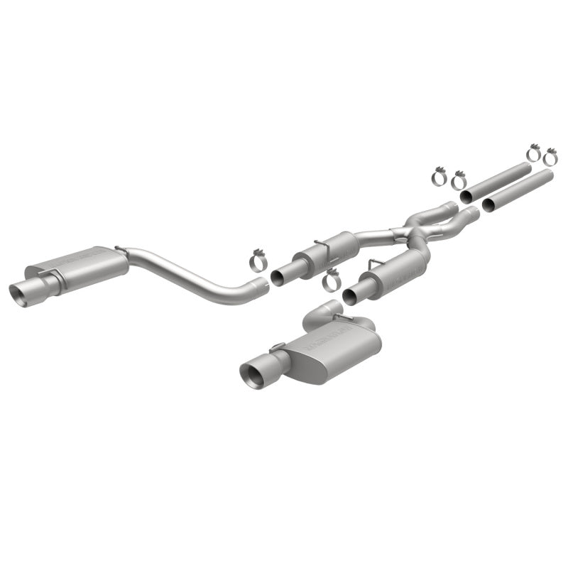 MagnaFlow 15494 Dual Split Rear Exit Stainless Cat-Back Performance Exhaust for 2012-2014 Dodge Charger SRT-8 Hemi