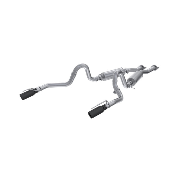 MBRP 1999-2004 Ford Mustang GT 4.6L 2.5in. Dual Split Rear AL Cat Back w/ 3.5in. Dual Wall Blk. Tips