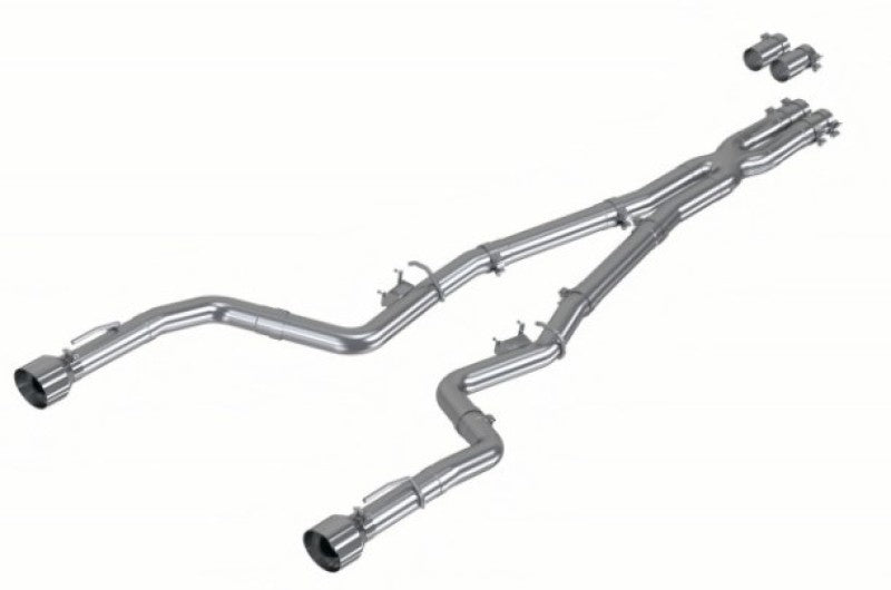 MBRP 2017-2021 Charger 5.7L/6.2L/6.4L 3in Race Profile Cat-Back w/ Dual Tips Aluminized Steel Exhaust