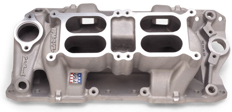 SBC Dual Quad Air Gap Intake Manifold