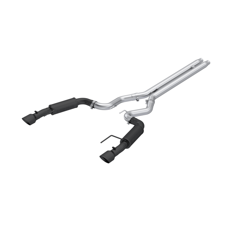 MBRP 2024 Ford Mustang GT S650, 5.0 3in Cat-Back Dual Split Black-Coated Aluminized Steel