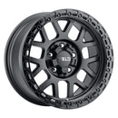 Weld W104 17X9.0 Cinch 6X135 6X139.7 ET00 BS5.00 Satin Black Gloss Black 106.1