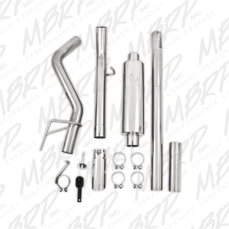 MBRP 06-08 Ram Hemi 1500 Mega Cab 5.7L / 03-13 Ram Hemi 2500/3500 5.7L T409 3in Cat Back Single Side